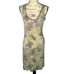 Tory Burch Sleeveless Silk Embellished Dress Size 6